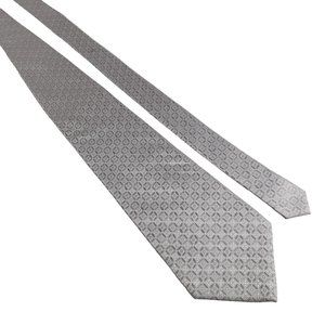 Alba Uomo Men Necktie Tie Italian Designer Silver Accessory Work Office Dad Gift